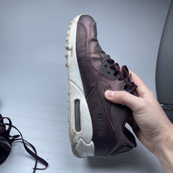 Nike Air Max 90 PRM Shoes Womens 8 Metallic Mahogany Running Sneakers 896497-903 - Picture 14 of 16